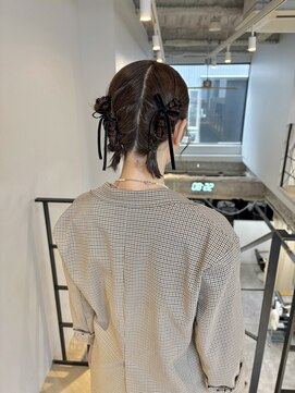 ヌープヘアーアイス(NUUP.hair ici) 20代30代◎結婚式トレンドリボンヘアセットで艶髪◎韓国アレンジ