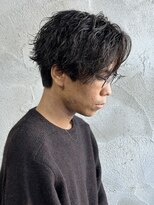 ニアウ 高崎店(Niau)&nbsp;MEN’S HAIR/シャドウパーマ/刈り上げセンターパート/群馬高崎