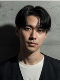 メンズ・色気ナチュラルセンターパート♯45滋賀草津