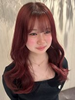 フリーラ 横浜(freera) 暖色カラーワインレッドダブルカラー髪質改善