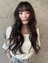 シロ 大名2号店(SiLO) 透明感ダークグレージュ×ゆるふわロング