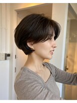 サン 白金台(SUN)&nbsp;毛流れレイヤーの耳かけショートボブ