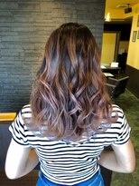 ヒスヘアー クリエイティブスペース(hys hair creative space by lauto)&nbsp;ピンクラベンダー／バレイヤージュ