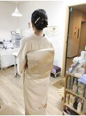 訪問着着付けとヘアアレンジ【ヘアアレンジ　立川南/立川/袴】