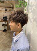 【YUKI】スパイラルパーマ×ツーブロック×刈り上げ
