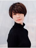 刈り上げショートボブ/20代/30代/40代/水島/倉敷