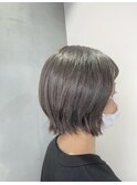 【Lee大阪店】垢抜けグレージュ ショートボブ/新出奈津樹
