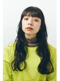 波巻ロング/大人ロング/黒髪