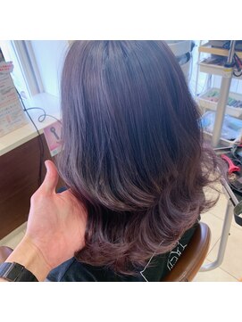 ソワンドゥ ブレス カルム 西中島店(soin de brace calme) ラベンダー×ナチュラルグラデーション