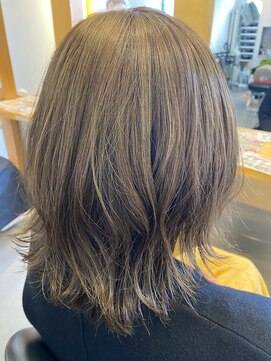 りんごの木 篠ノ井駅前店 オリーブアッシュカラー/アースカラー/こなれヘア@20代30代