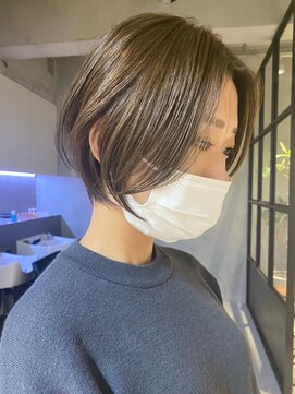 サンク 原宿 表参道(cinq) 前下がりボブミニボブナチュラルボブショートボブ20代韓国