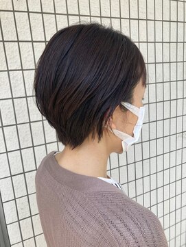 スタジオ アルファプラス 日暮里店(studio α+) 30代40代50代◎大人前上がりナチュラルショートボブ　日暮里