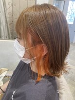 アクイール ピュール ヘア(Accueillir Pur hair) インナーカラー☆オレンジ
