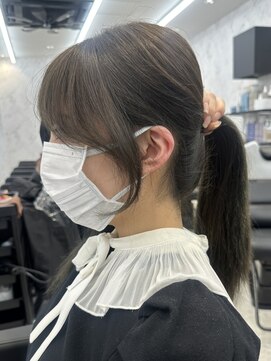 ドットモーダ  町田店(dot. mooda) 【艶カラー×顔周りカット】韓国/韓国ヘア/町田/町田駅/学割