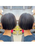 20代30代大人可愛い切りっぱなしナチュラルボブ