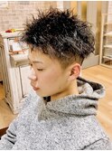 ソフト/ツイストスパイラルパーマ/刈り上げ/ツーブロック