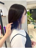 【吉田江梨】外はねボブインナーカラーケアブリーチダメージレス