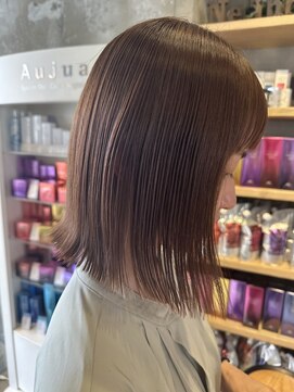 グッドネイバーズ 水戸(GOOD NEIGHBORS  グッドネイバーズ) 外ハネボブ/ニュアンスカラー/大人ガーリー/ことりベージュ/水戸