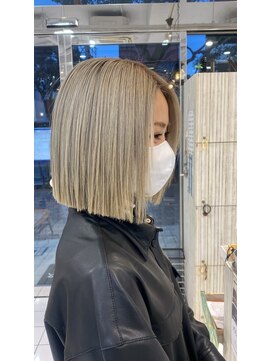 インパークス 西新井店(INPARKS) ハイトーンボブ/ミルクティーベージュ