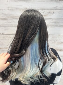 リック(Ric by KENJE) 【インナーカラー☆水色×ホワイト】