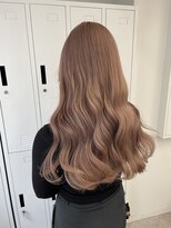 ペレ 渋谷(PELE)&nbsp;デザインカラー/レイヤーカット/ウェットヘア/オリーブベージュ