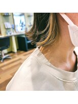 アローズ 栄町店(HELLO'S)&nbsp;《HELLO'S 栄町店》 インナーカラー × ボブ 【佐藤 翔太】