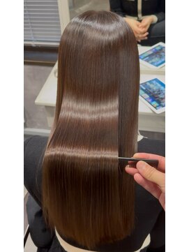 ナナシ(nanac) モカブラウン×縮毛矯正