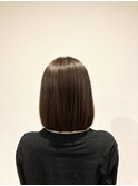 ボブ×アッシュカラー