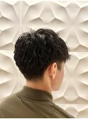 王道モテメンズヘア無造作パーマツーブロ刈り上げマッシュ