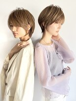 30代40代50代絶壁解消前髪あり小顔前下がりショートボブ ER