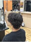 無造作センターパート