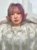 スリーバイベルベット(THREE...by velvet)&nbsp;ツートンカラー♪ブリーチカラー/ミルクティー/ラベンダー