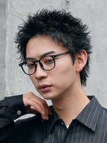 フィフス 天神大名(fifth) 天神大名スパイキーパーマメンズカットガイルヘア30代短髪波巻き