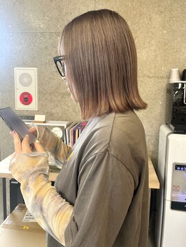 シロ 大名2号店(SiLO) 大人くすみベージュ×オレンジニュアンスカラー