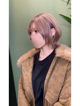 「周りと差がつく」ハイトーングレージュ×ハッシュボブ