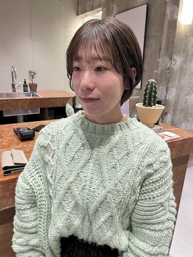 ショート/ショートボブ/ストレート/ナチュラル