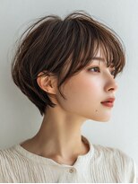 ロディーナコク 大口 新子安(rodina.coc)&nbsp;着物ヘア/ダークアッシュ/ミディアムレイヤーカット/大口子安