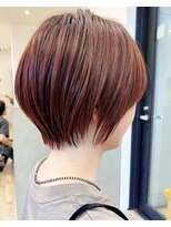 セイドット フクオカ(Say.FUKUOKA)&nbsp;【Say.福岡】ショートボブ×ピンクブラウン×艶感カラー×耳かけ