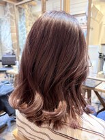 ヘアリゾート バルボア アイランド(hair resort Balboa Island)&nbsp;ミディアム×ピンクブラウン
