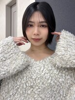 サンドレオ 新宿店(sand Leo) レイヤーカット/レイヤーボブ/ミルクティーベージュ顔周りカット