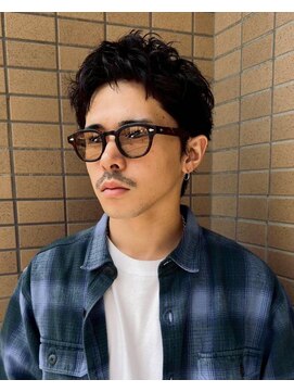 クオル キャスト 神戸三宮(QOL×cast) 大人男子のショートニュアンスパーマ