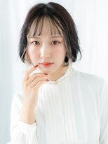 ドクターズサロン LAB 小山店&nbsp;ブリーチ裾カラー伸ばしかけゆる巻ボブパーマl小山10代20代30代
