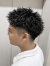カット＋スパイキーパーマ［メンズカット/メンズパーマ/メンズショート］