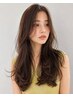 【コテ巻き風☆簡単スタイリング】ゆるふわデジタルパーマ+カット［南流山］