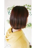 ナチュラルなプレーンボブ