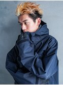 韓国/ブリーチ/表参道メンズカット/センターパート/オールバック