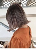 バレイヤージュ ボブ エアタッチ ハイライト