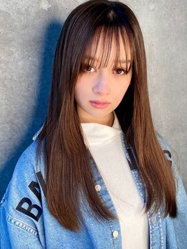 ユアーズ 青葉台店(youres) 髪質改善で作る美髪改善　ツヤ髪ストレート　前髪カット　Aujua