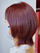 ヘアーデザイン ラクーナ(hair design La cuna) ベリー系カラーナチュラルウルフ/ピンク/レッド/レイヤーカット