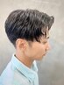 メンズカット+部分縮毛矯正+TR+MCS.フェイスパック ¥10000